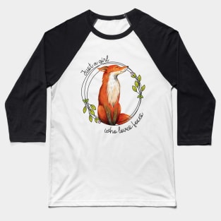 Just a Girl Who Loves Foxes Baseball T-Shirt